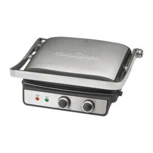 Proficook PC-KG 1264 Kontaktgrill - Неръждаема стомана, електрически грил за печене на месо, зеленчуци и сандвичи - Барбекю на маса