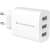 Conceptronic ALTHEA13W 3-Port USB-Wandladegerät, weiß, 30W