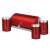 Berlinger Haus 3-piece red bread box and canister set