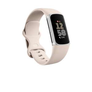 Fitbit Charge 6 - śledzący aktywność w kolorze białym i srebrnym - Inteligentne urządzenie