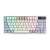Asus ROG Azoth 75% mechanical gaming keyboard with RGB lighting and OLED display, front view