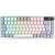 Asus ROG Azoth 75% mechanical gaming keyboard with RGB lighting and OLED display, front view