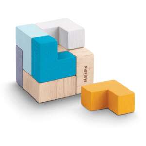 3D Wooden Block Educational and Interactive Puzzle Game, 9 T-pieces