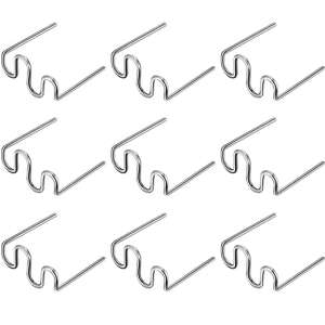 500-piece set of plastic welding clamps for glue gun, repair and welding gun, Model S clamps, 0.8mm, silver metallic