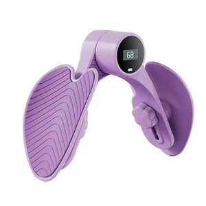 Purple hip trainer with digital display for home workouts - Fitness Equipment