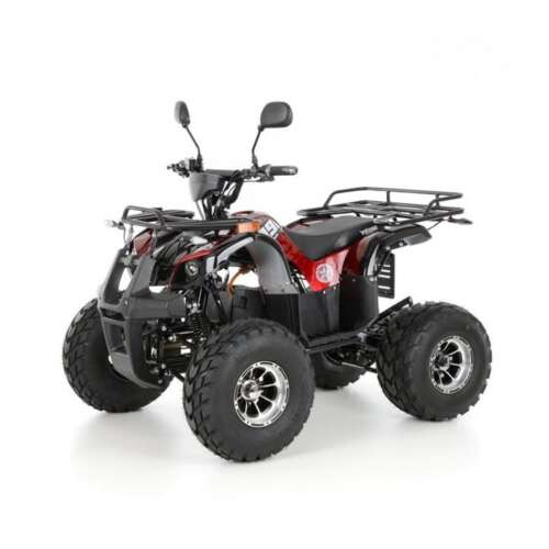 Szögletes nézet a Hecht 56155 piros elektromos quad bike-ról