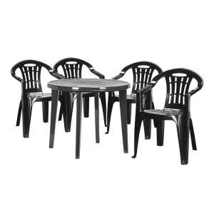 Malisa 4+1 kerti bútor garnitúra szett grafit 33935275 - Gartengarnituren