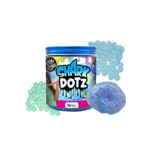 Compound Kings Shark Dotz Slime albastru parfumat cu sclipici și bile de spumă - Slime