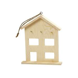 Holzschlüsselbox mit 3 Haken 87990081