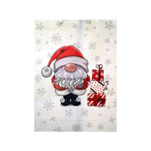Pungă cadou cu Moș Crăciun și cadouri, 32,5x45,5x10cm - Ambalaje cadouri