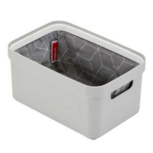 Graue 5-Liter-Aufbewahrungsbox mit Textilfutter, 25 x 18,5 cm - Lagerung & Organisation