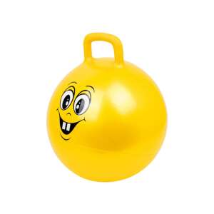 Sárga ugráló labda mosolygó arccal, felfújható ugráló labda gyerekeknek - Ugráló labda / figura