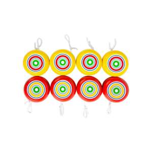 Fa Yo-Yo Set, gelbe und rote Holzjojos, klassisches Spielzeug - Entwicklungsspiele für Schulkinder