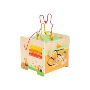 Small Foot - Aktivitätswürfel aus Holz und Motorspirale Kon 87998799 - Entwicklungsspiele für Kinder im Kindergartenalter