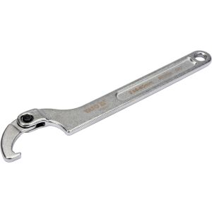 Angled view of YATO adjustable hook wrench 35-50mm - Hand tool