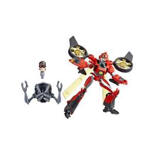 Transformers EarthSpark Deluxe Terran Twitch átalakítható akciófigura Dr. Meridian Mandroid figura darabkával - Hasbro