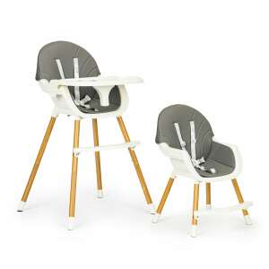 Ecotoys 2in1 átalakítható Etetőszék #szürke-fehér