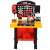 Tool & Brains DIY Tool Play Set workbench, showing the tools and accessories