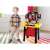 Child playing with the Tool & Brains DIY Tool Play Set workbench