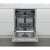 Whirlpool WIC 3C33 PFE built-in dishwasher, open door, interior view