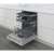 Whirlpool WIC 3C33 PFE built-in dishwasher, open door, side view
