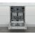Front view of open Whirlpool WIC 3C33 PFE built-in dishwasher