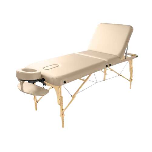 Összecsukható masszázságy FABULO Guru Plus Set Szín: krém