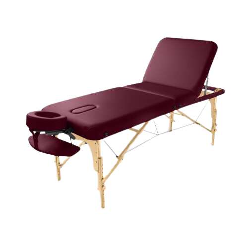 Összecsukható masszázságy FABULO Guru Plus Set Szín: bordó