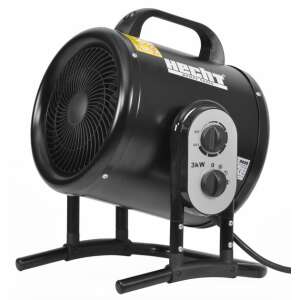 Hecht 3422 Električni ventilatorni grijač 3000W s termostatom, crna - Radijator za grijanje i Odvlaživač zraka