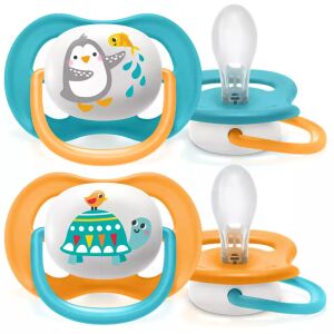 Philips AVENT Ultra Air Schnuller 6-18 Monate, Junge, Tiermotiv, 2er-Pack - Füttern