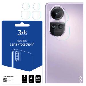 3MK Lens Protection für Oppo Reno10 - Kameralinsenschutz mit Telefon - 3MK Schutzfolien für Handys
