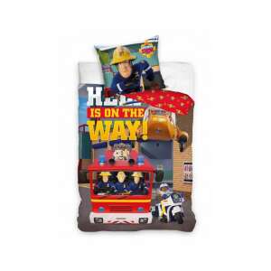 Tűzoltó Sam ovis ágyneműhuzat garnitúra, 100x135cm paplanhuzat és 40x60cm párnahuzat, Tűzoltó Sam ágynemű, Gyermek ágynemű, Tűzoltó Sam paplanhuzat, Tűzoltó Sam párnahuzat - Carbotex