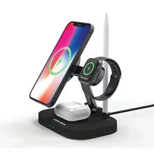 AWEI W22 4-in-1 wireless charging station with phone, watch, and earbuds charging - Wireless Charger