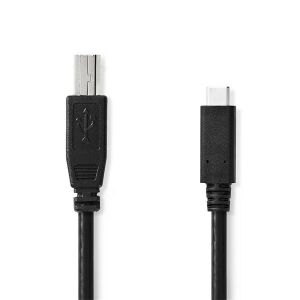 Nedis USB-C - USB-B kábel - Adatkábel