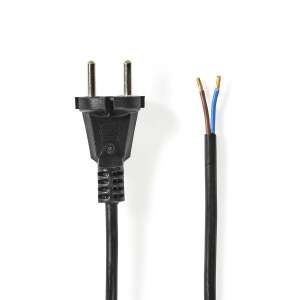 Kabel zasilający do odkurzacza | 7,00 m | CEE 7/17 | 250 V AC | 16 A | Czarny | PVC