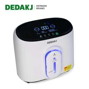 DEDAKJ 8L Oxygen Concentrator, white, with digital display and blue light - Humidifier, Oxygen concentrator, Foot Massager and Electric Blanket Warmer