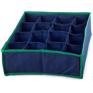 MS-214 Kék és Zöld 16 rekeszes fehérnemű tároló - Gardrób rendszerező