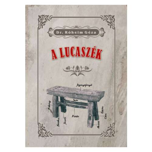 Dr. Róheim Géza A lucaszék című könyvének borítója. Tanulmány a magyar folklórról és mágikus praktikákról.