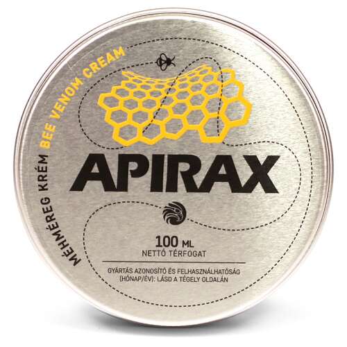 Apirax méhmérges krém, 100ml, ízületi és izomfájdalmak enyhítésére - Gyógynövény krém