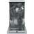 Candy CDPH 2L1049W freestanding dishwasher, open, interior view, loaded with dishes