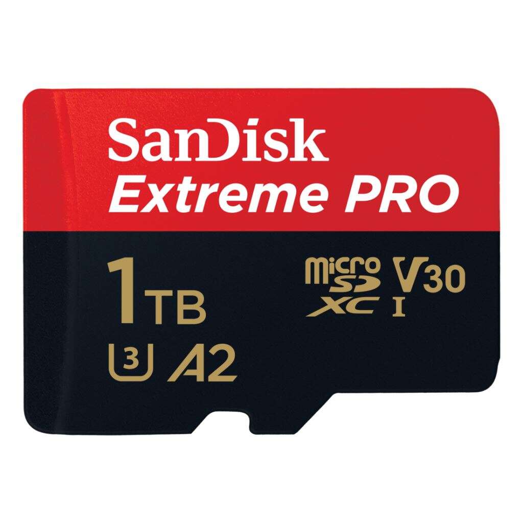 1tb microsdxc sandisk extreme pro 200/140 mb/s, a2 c10 v30 uhs-i u3 + adapter (sdsqxcd-1t00-gn6ma / 214508) (sdsqxcd-1t00-gn6ma / 214508)