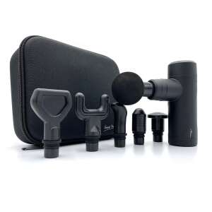 Media-Tech MT6526 Portable Massage Gun Set with 6 interchangeable massage heads, black carrying case - Massage gun