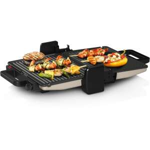 Bosch TCG3302 Contact Grill with grilled food - Tabletop Grill and Waffle Maker