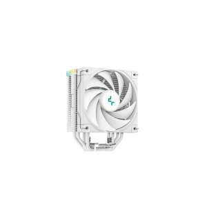 CPU охладител DeepCool AK400 Digital WH PWM ARGB, бял, изглед под ъгъл - DeepCool