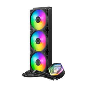 Cooler Master MasterLiquid 360 ATMOS ARGB CPU liquid cooler, 360mm radiator, RGB fans, black - Cooler Master PC Fan