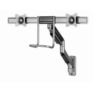 Gembird MA-WA2-02 Doppel-Monitor-Wandhalterung, schwarz, für 17-32 Zoll Bildschirme - Gembird
