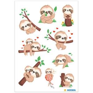 Herma Bébi Lajhár Matricák - 8 db - 84x120 mm 97952404 - Matrica, mágnes