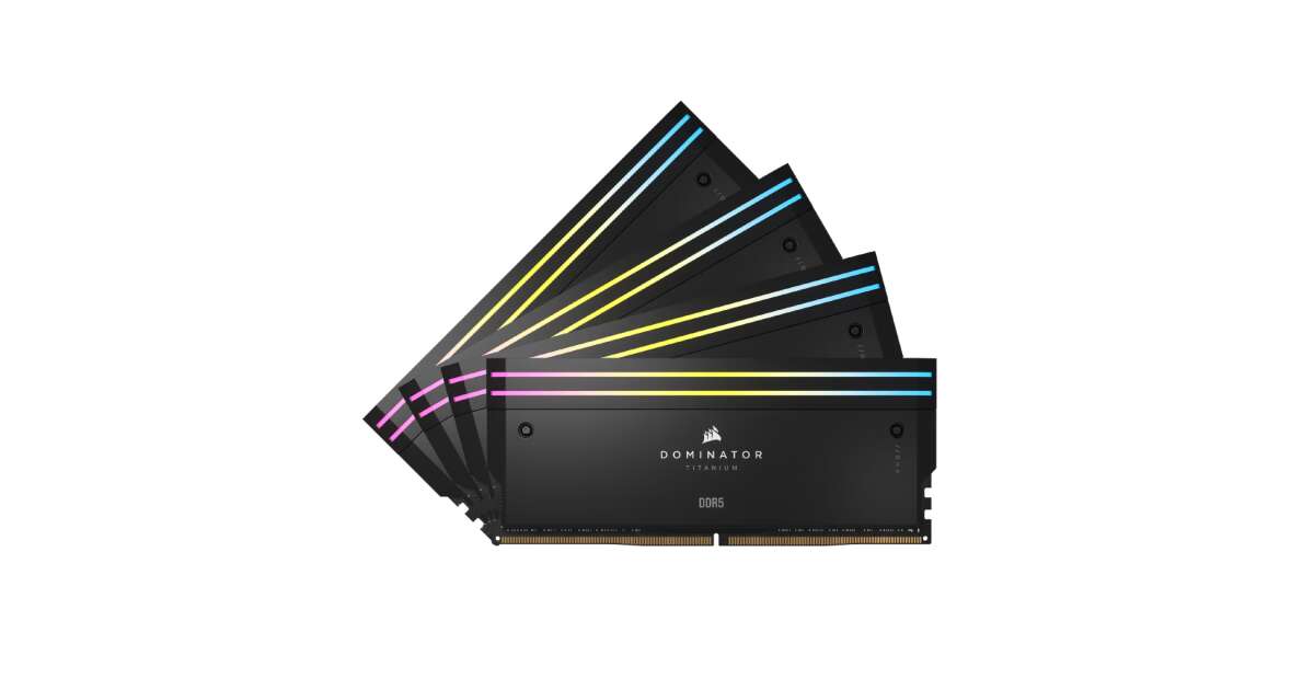 Corsair DOMINATOR PLATINUM RGB DDR5 64GB (2x32GB) 6600MHz C32 Intel Desktop- Arbeitsspeicher (Onboard Voltage Control, Patented CORSAIR DHX Cooling, 12 Ultra-Bright CAPELLIX RGB LEDs) Black