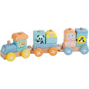 Sun Baby Fa vonat - Panda és barátai 34123560 Vonat, vasúti elem, autópálya