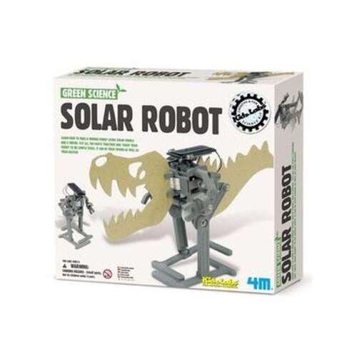 Kit robot solar 4M Green Science, construiește-ți propriul robot alimentat cu energie solară, jucărie de învățare STEM